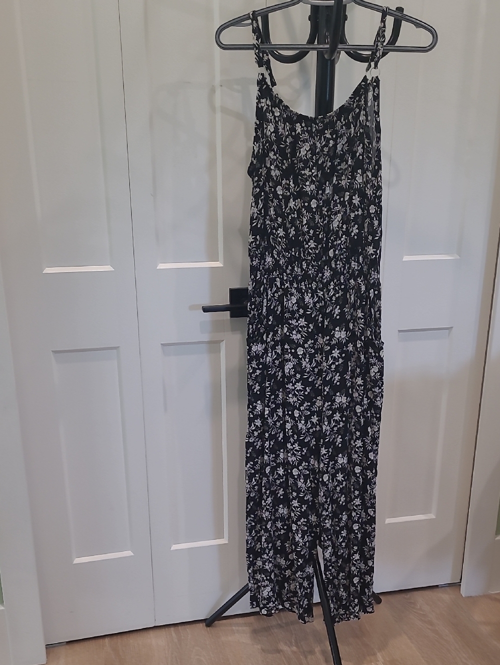 GUILTY Black Floral Wide-Leg Jumpsuit